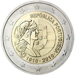 Portugal 2 euro 2010. Republic of Portugal UNC