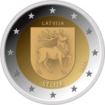 Läti 2 euro 2025 Sēlija UNC