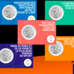 Prantsusmaa 2 euro, 2022, Olympic Games Paris 2024 (Genius)  5 X coincard