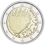 Soome 2 euro 2016, Eino Leino. UNC