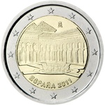 Hispaania 2 Euro 2011 Alhambra in Granada (UNC)