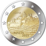 Malta 2 euro 2025  Mdina UNC