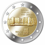 Malta 2 euro 2021 Tarxien UNC