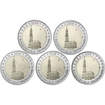 Saksamaa 2 euro, 2008, " Hamburg UNC ADFGJ