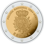 Hispaania 2 euro 2024a. Policia Nacional UNC