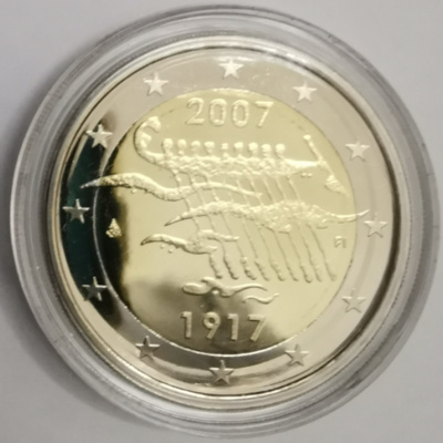 Soome 2 Euro 2007a. Finland's Independence PROOF