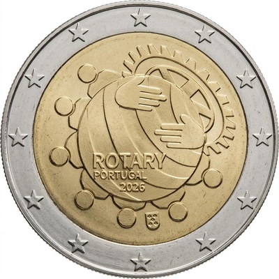 Portugal 2 Euro 2026 Rotary (UNC)