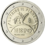 Itaalia 2 euro 2015.a. Expo, UNC