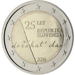 Sloveenia 2 Euro 2016 Republic of Slovenia (UNC)