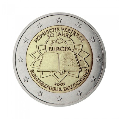 Saksamaa 2 euro 2007 TOR, UNC "F"