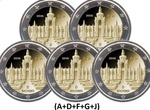 Saksamaa 2 euro 2016 Sachsen UNC ADFGJ 