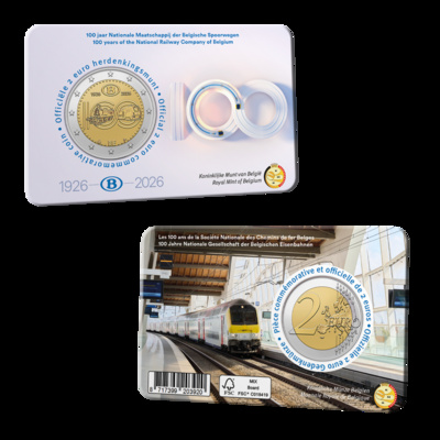 Belgia 2 euro 2026 National Railways 