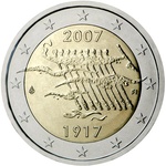  Soome 2 Euro 2007a. Finland's Independence (UNC) 