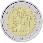Soome 2 euro 2024a. Elections and Democracy UNC