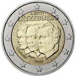 Luksemburg 2 euro 2011.a. Jean asevalitseja, UNC 