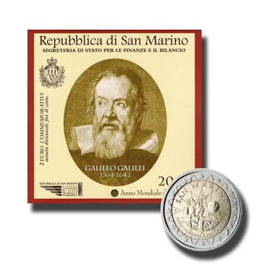 San Marino 2 euro 2005.a. World Year of Physics