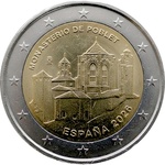 Hispaania 2 Euro 2026 Poblet Abbey UNC 