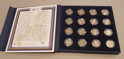 2009 EMU 16 X 2 euro UNC 
