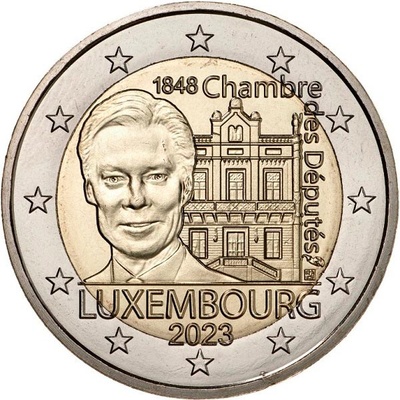 Luksemburg 2 euro 2023a.Chamber of Deputies UNC 