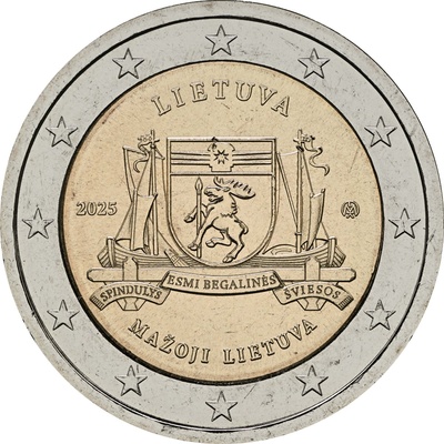 Leedu 2 euro 2025.a. Väike-Leedu UNC 