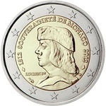 MONACO 2 EURO 2012  Grimaldi UNC 