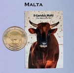 Malta 2 euro 2025 The Maltese Ox coincard