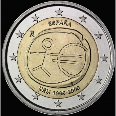 hispaania 2 euro 2009 EMU UNC