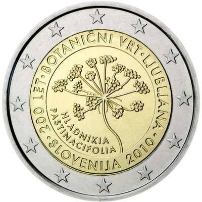 Sloveenia 2 Euro 2010 Botanic garden (UNC)