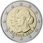 Monaco 2 euro Wedding UNC