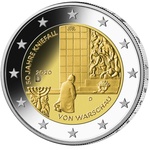 Saksamaa 2 euro, 2020, " Warsaw genuflection" UNC 