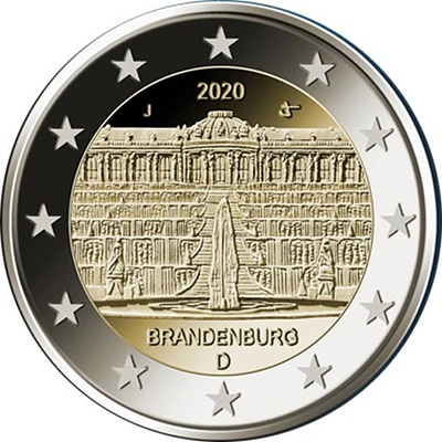 Saksamaa 2 euro, 2020, " Brandenburg" UNC 