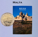 Malta 2 euro 2025 Mdina coincard