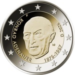 Saksamaa 2 euro 2026a. Konrad Adenauer UNC 