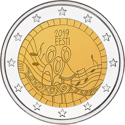 Eesti 2 euro 2019.a. "Laulupidu 150" UNC