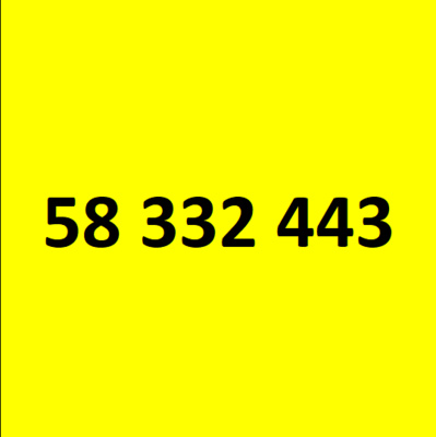 Telefoninumber  58 332 443