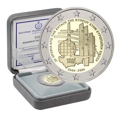 Küpros 2 euro 2024 EU Accession PROOF