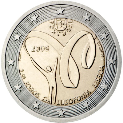 Portugal 2 euro 2009a. "Lusophony UNC