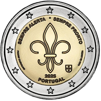 Portugal 2 euro 2025 Always alert. Always ready UNC