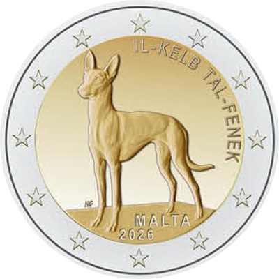 Malta 2 Euro 2026 Il-Kelb Tal-Fenek UNC