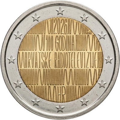 Horvaatia 2 Euro 2026 Radio and Television UNC