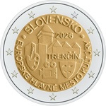 Slovakkia 2 euro 2026 Trenčín UNC