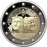 Itaalia 2 Euro 2016 Plauto, UNC 