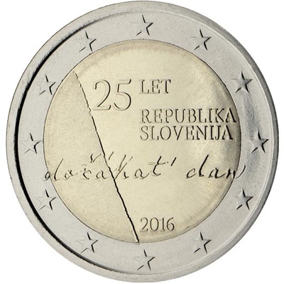 Sloveenia 2 Euro 2016 Republic of Slovenia (UNC)
