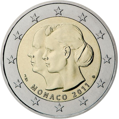 Monaco 2 euro Wedding UNC