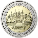 Saksamaa 2 euro, 2007, " Mecklenburg-Vorpommern UNC (F)