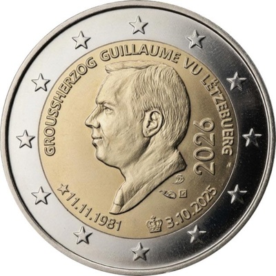 Luksemburg 2 euro 2026 Groussherzog Guillaume (UNC)
