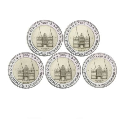 Saksamaa 2 euro, 2006, " Schleswig-Holstein UNC ADFGJ