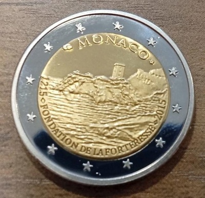 MONACO 2 EURO 2015 First Castle COPY ,REPLICA