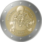 Sloveenia 2 euro 2025 Miki Muster UNC 