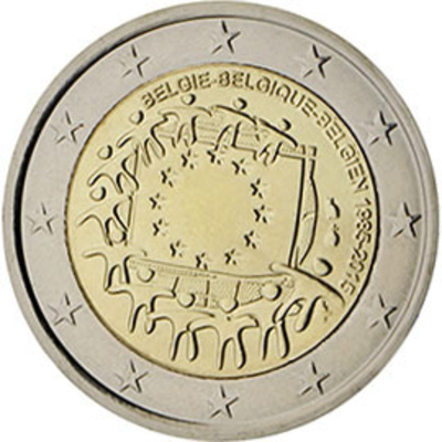 Belgia 2 eurot 2015.a. Euroopa lipp, UNC